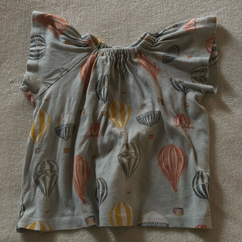 Milkbarn Organic Cotton Balloon Print Matching Set | 12-18 Months